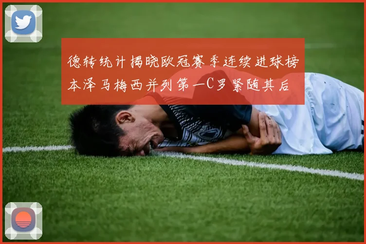 德转统计揭晓欧冠赛季连续进球榜本泽马梅西并列第一C罗紧随其后